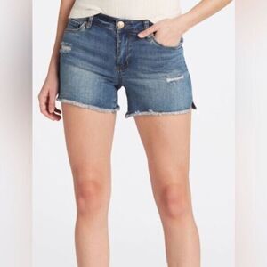 NWT STS Women’s Audrey Denim Jean Boyfriend Fray Hem 4” Shorts - Size 31